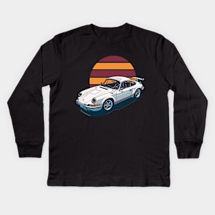 Old Porsche 911 Cars classic Kids Long Sleeve T-Shirt